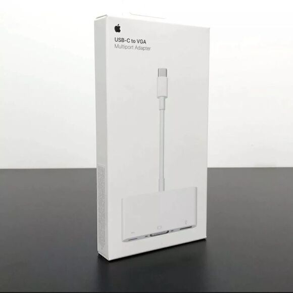 Apple USB-C VGA Multiport Adapter in White - AUTHENTIC + SEALED! - Picture 2 of 10